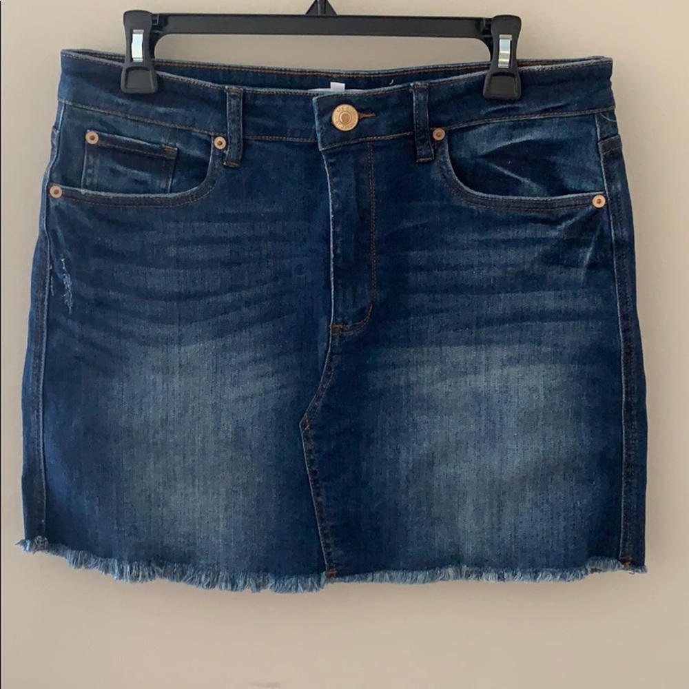 Mini jean skirt
